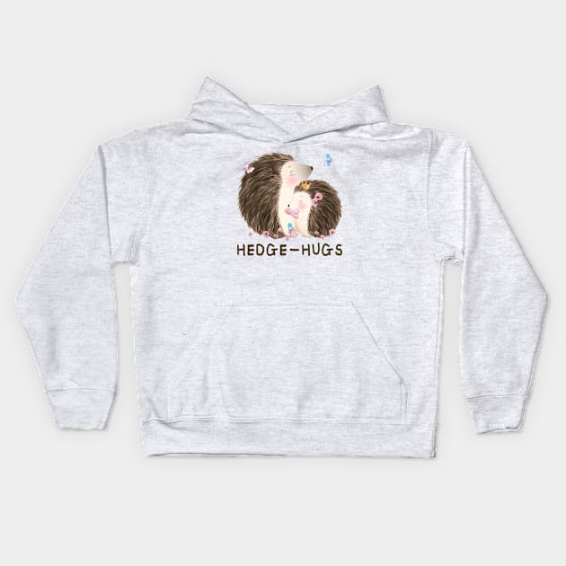 Hedge-hugs. Funny hedgehog Kids Hoodie by MasutaroOracle